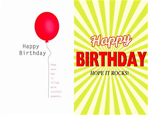 Birthday card template in Photoshop