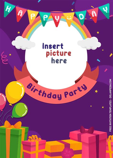 Free 1st Birthday Card Printable Template 4