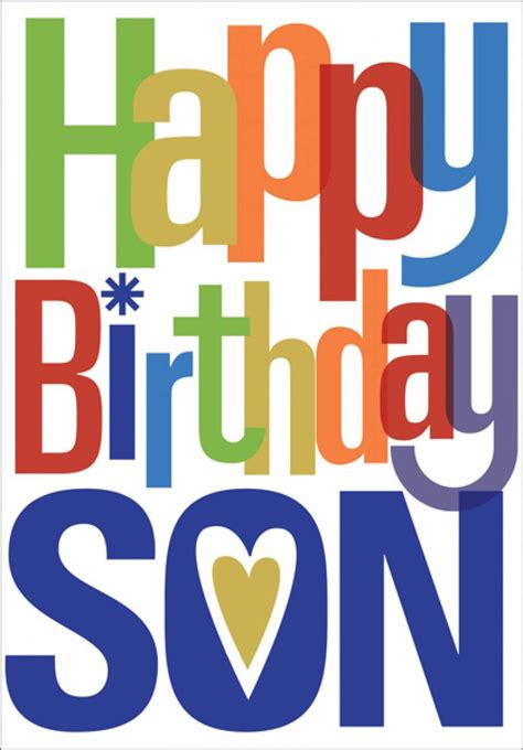 Birthday Card Templates for Son Free