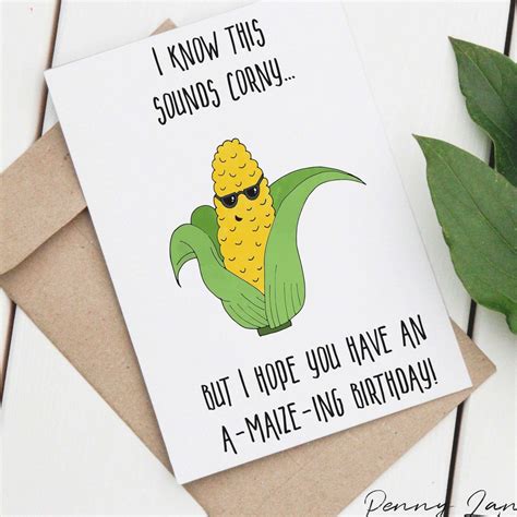 Birthday cards with puns