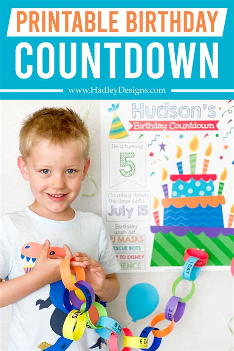 Birthday Countdown Activities