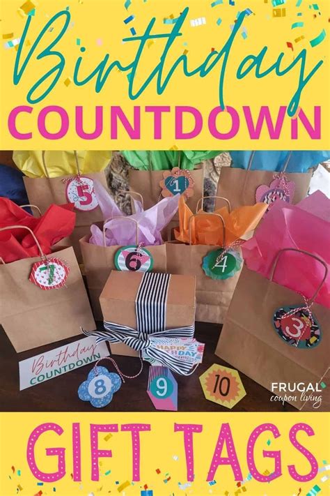 Birthday Countdown Ideas