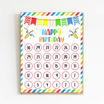 Birthday Countdown Printables