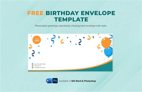 Birthday Envelope Template