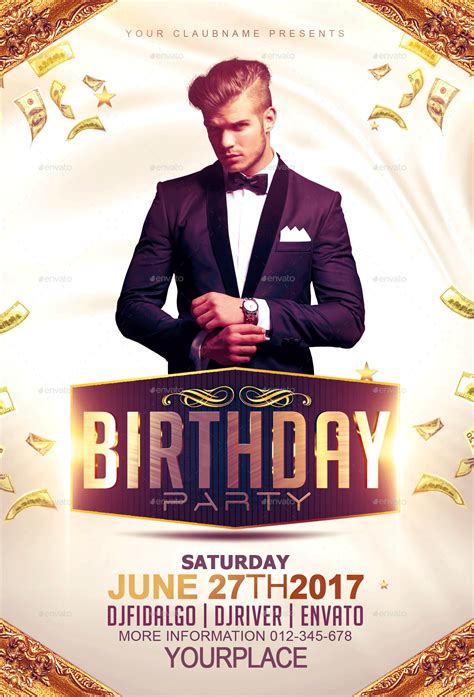 Birthday flyer template 1