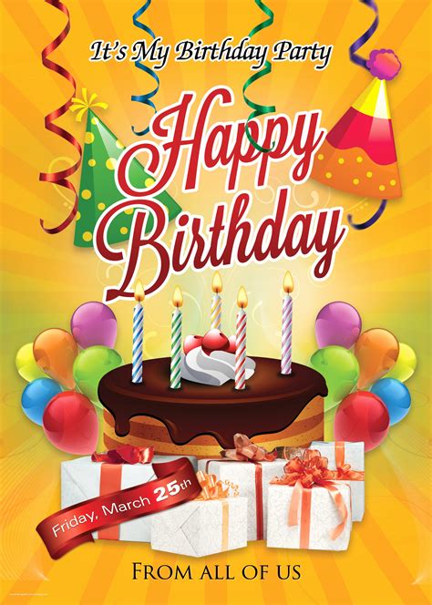 Birthday Flyer Template Designs