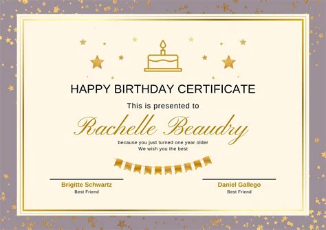 Birthday Gift Certificate Template Ideas for Business