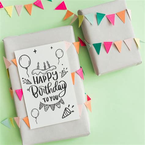 Birthday gift template gallery