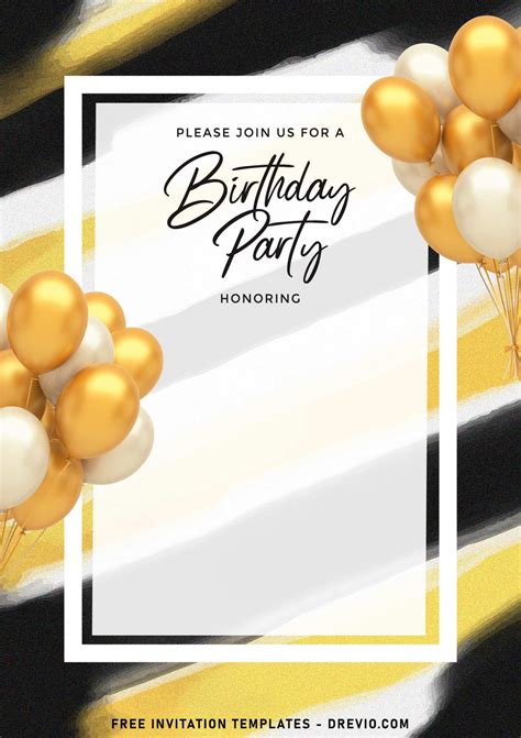 Birthday Invitation Card Template