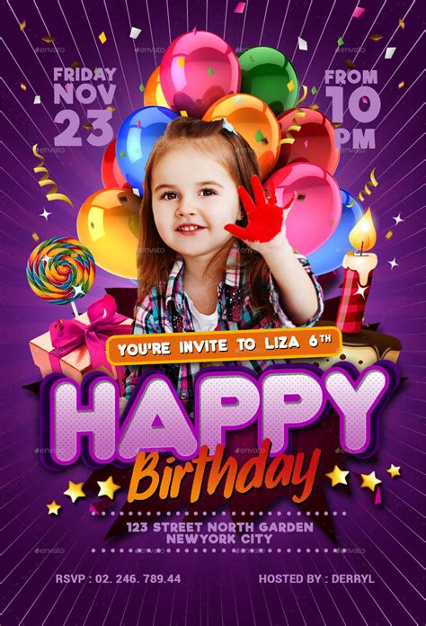 birthday invitation design ideas