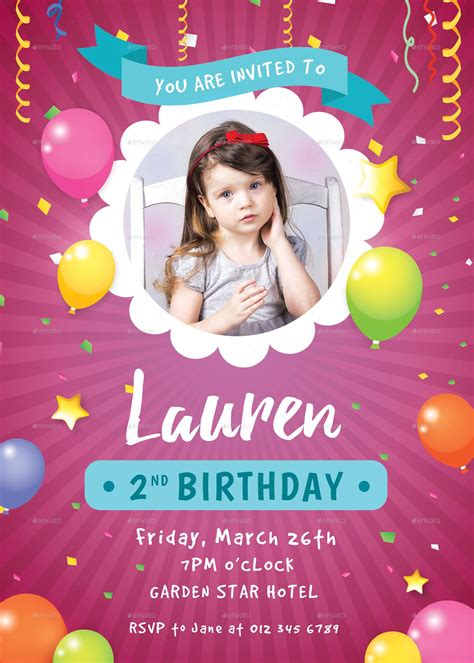 Birthday Invitation Template 3