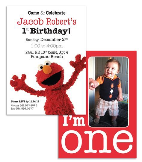 1st Birthday Invitation Template Design