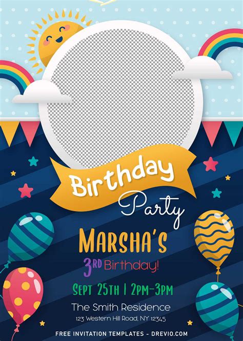 Birthday Invitation Template 6