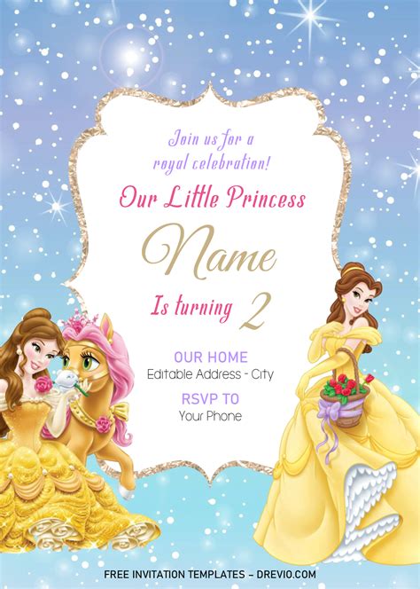 Birthday Invitation Template Princess