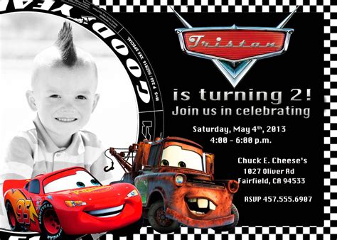 Birthday Invitation Templates for Car-Themed Parties