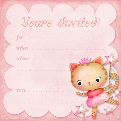 Birthday Invitation Templates for Girls