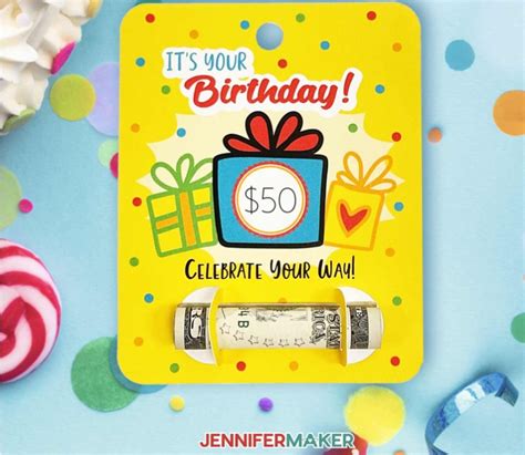 Birthday Money Holder Card