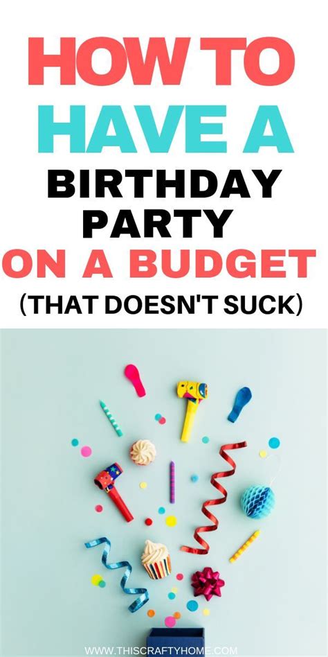 birthday party budgeting tips