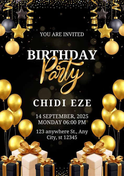 Birthday Party Flyer Templates