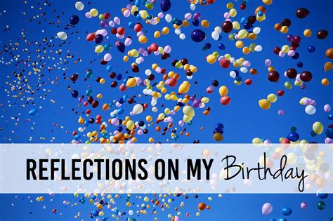 Birthday Reflection Template