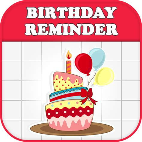 Birthday reminder template