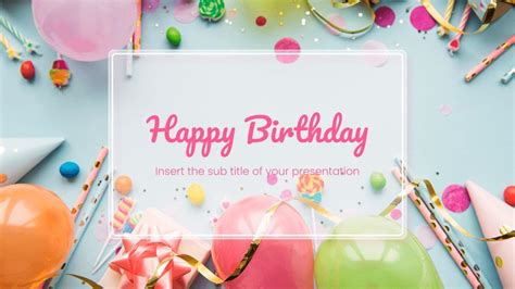 Birthday slideshow template ideas