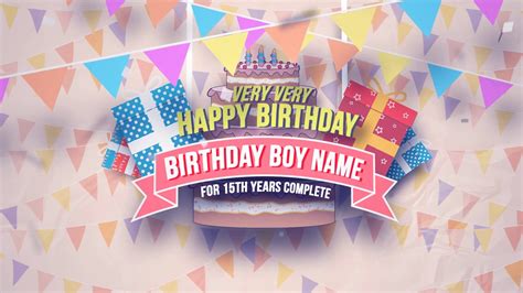 Birthday Template After Effects Free