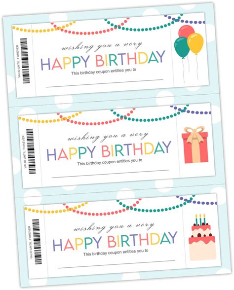 Birthday Voucher Ideas 5