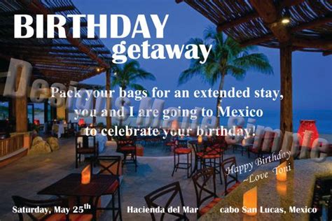 Birthday Weekend Getaway Planning Template