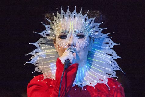 Bjork performing live