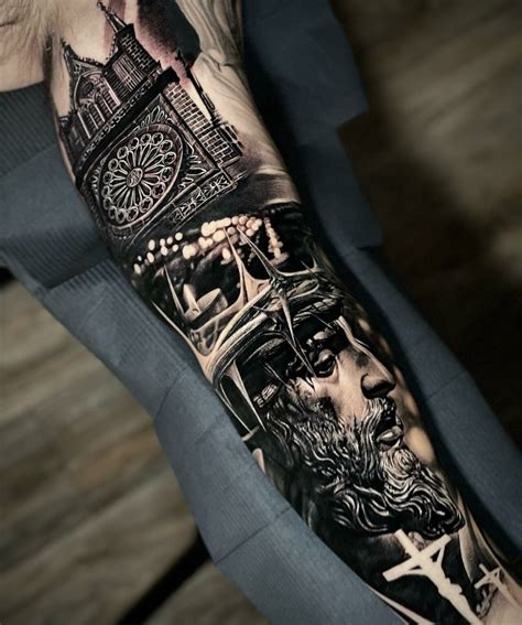 Black and gray tattoo design examples