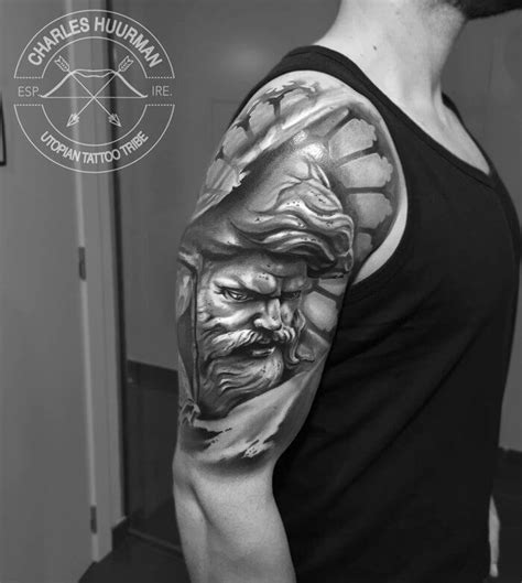 Examples of work by renowned black and gray tattoo artists