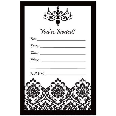 Black and White Birthday Invitation Template Design 10