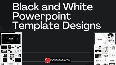 Black and White Design PowerPoint Template