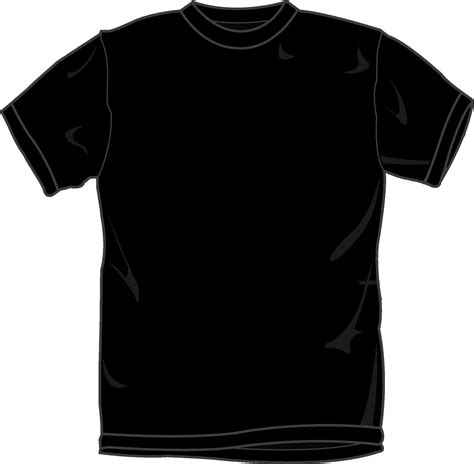 Black Blank T-Shirt Template Design