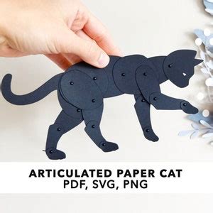 Black cat paper doll