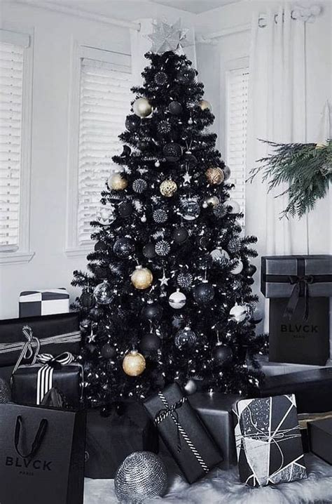 Black Christmas Tree Design