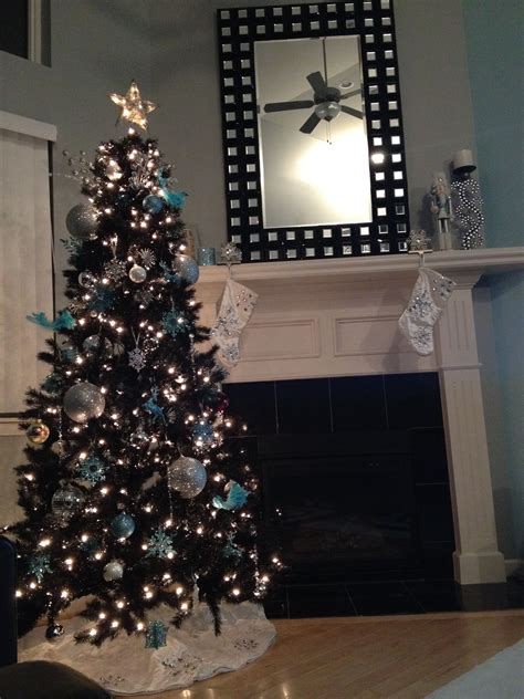 Black Christmas Tree Garland