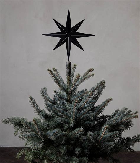 Black Christmas Tree Topper