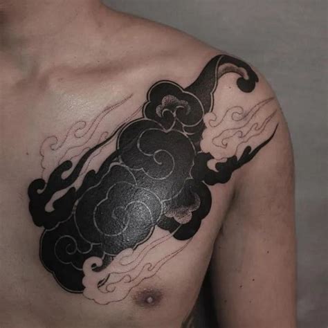 Variations of black cloud tattoos