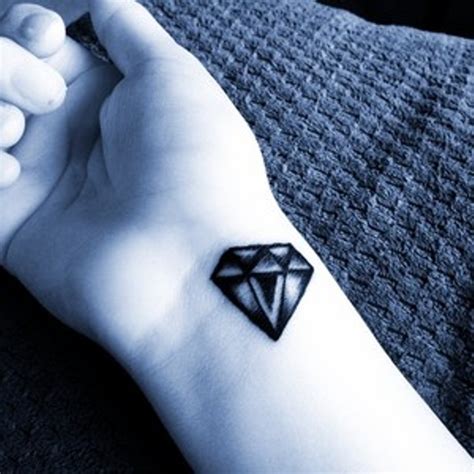 Black diamond tattoo