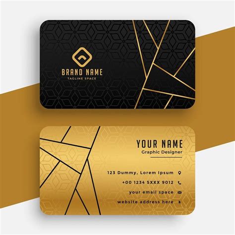 Black and Gold Business Card Template