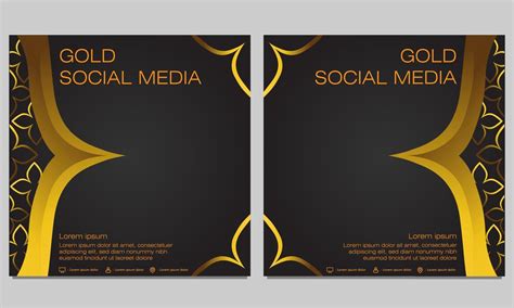 Black and Gold Social Media Template