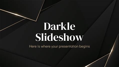 Black Google Slides Template Gallery