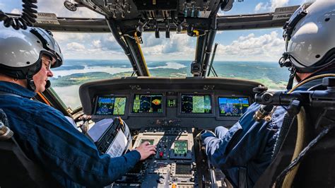 A close-up of the Black Hawk's avionics system