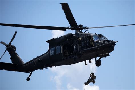 A Black Hawk helicopter in flight