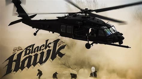 Black Hawk helicopter in action