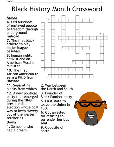 Black History Crossword Images