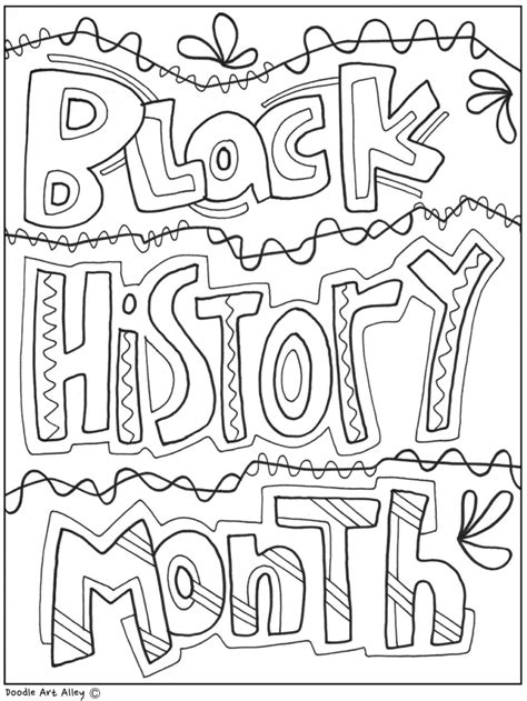 Black History Month coloring pages