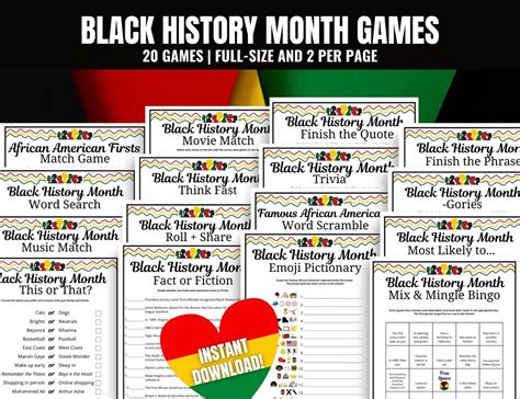 Black History Month Games for Kids